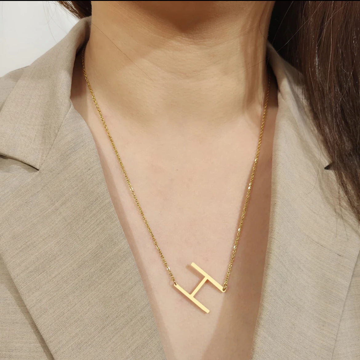 Medium Initial Necklace