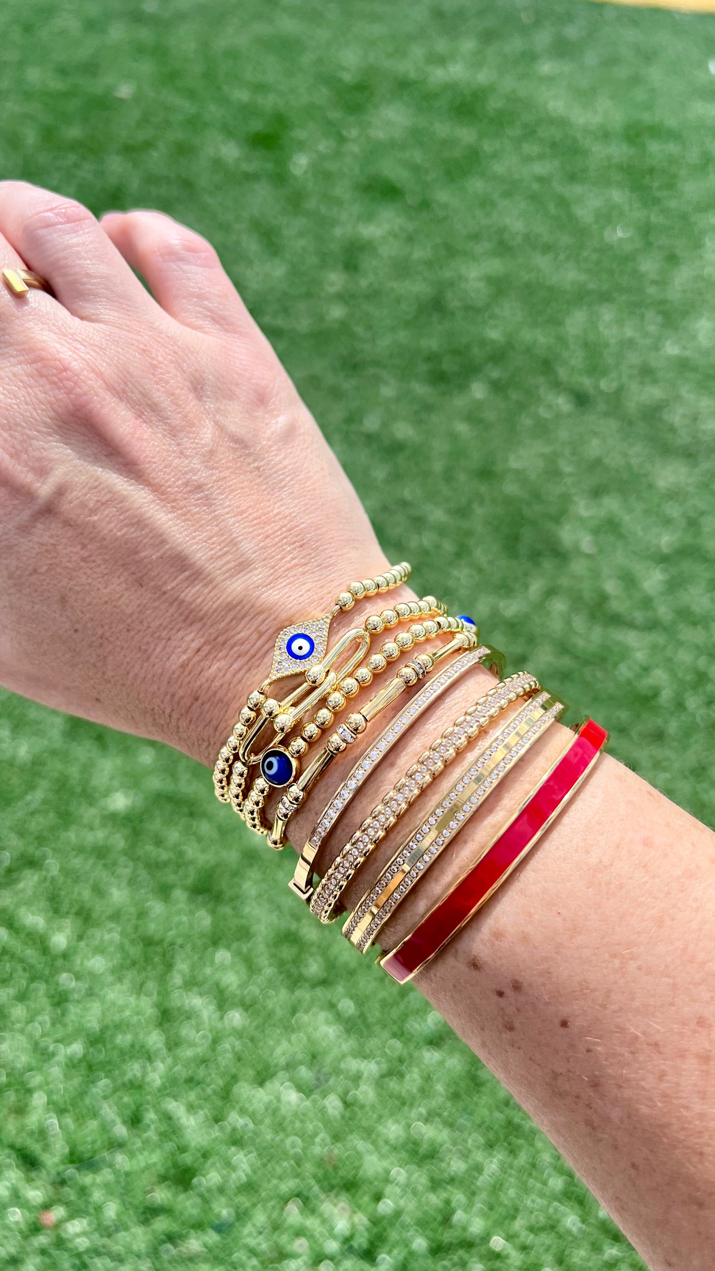 Double Pave Bangle