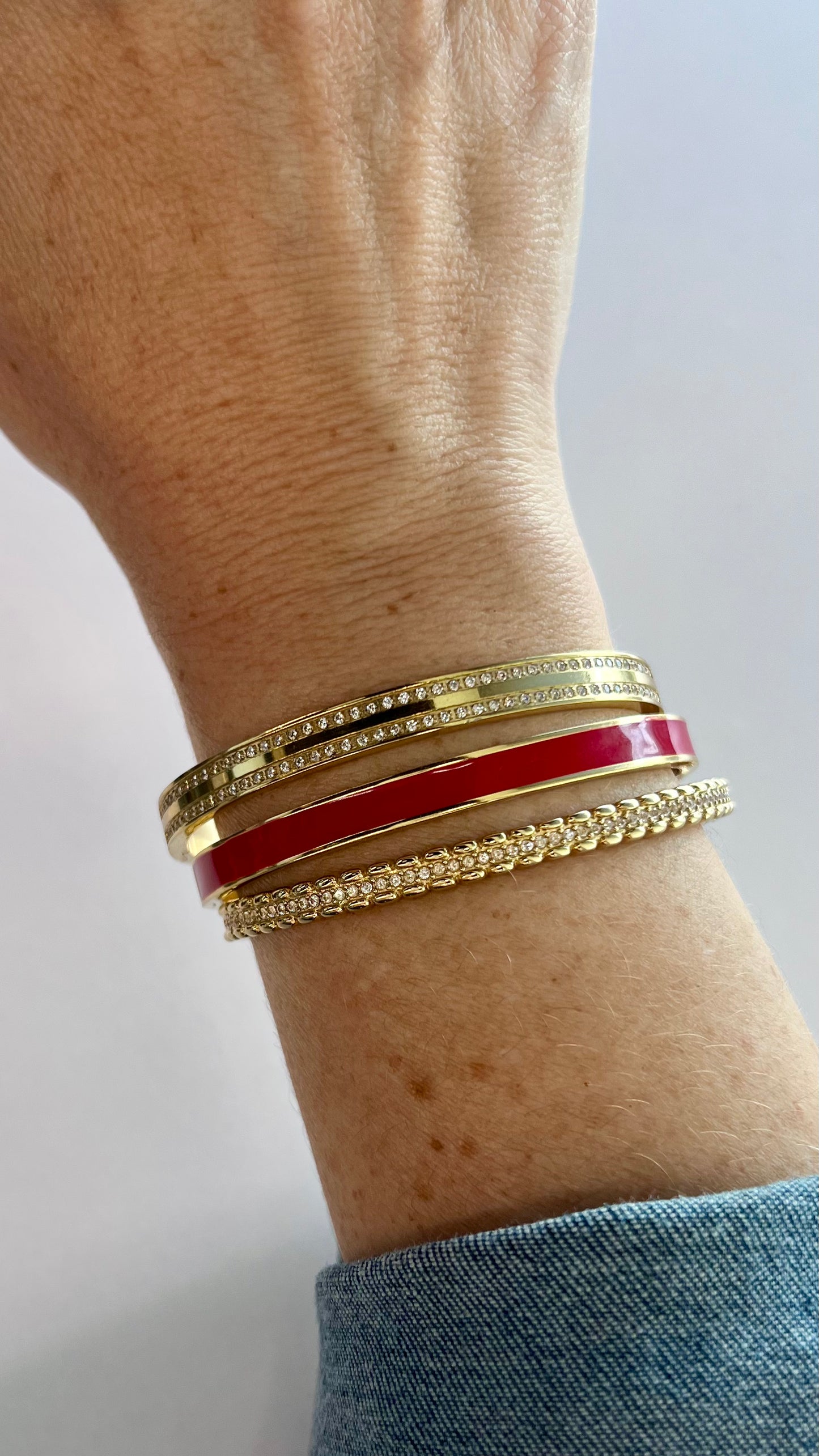 Double Pave Bangle
