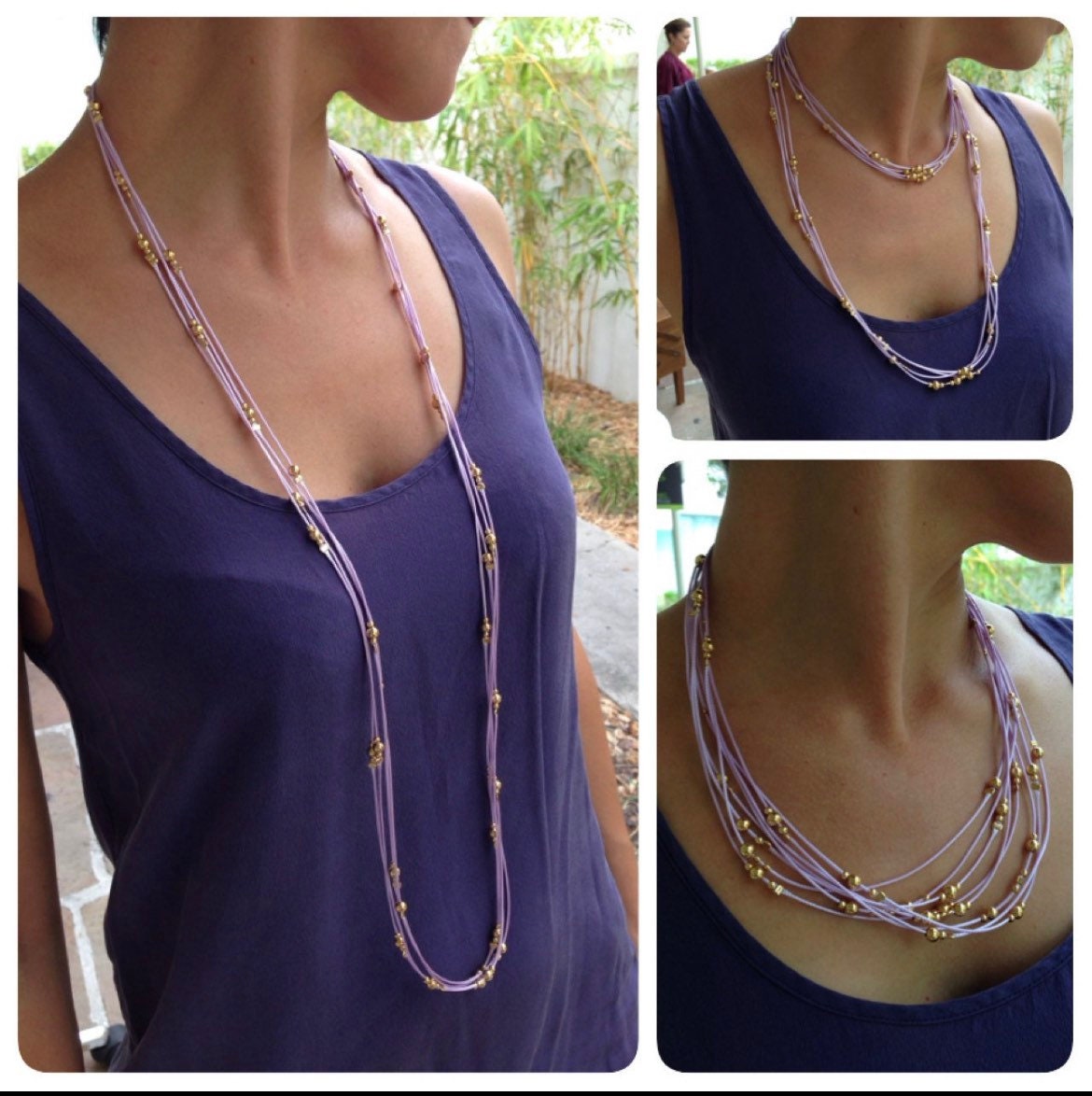 Leather Wrap Bracelet / Necklace