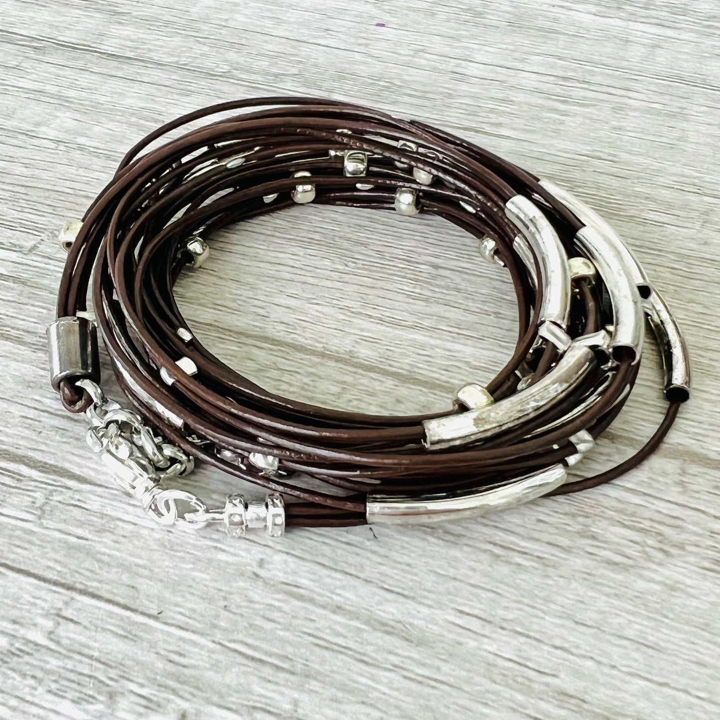 Leather Wrap Bracelet / Necklace