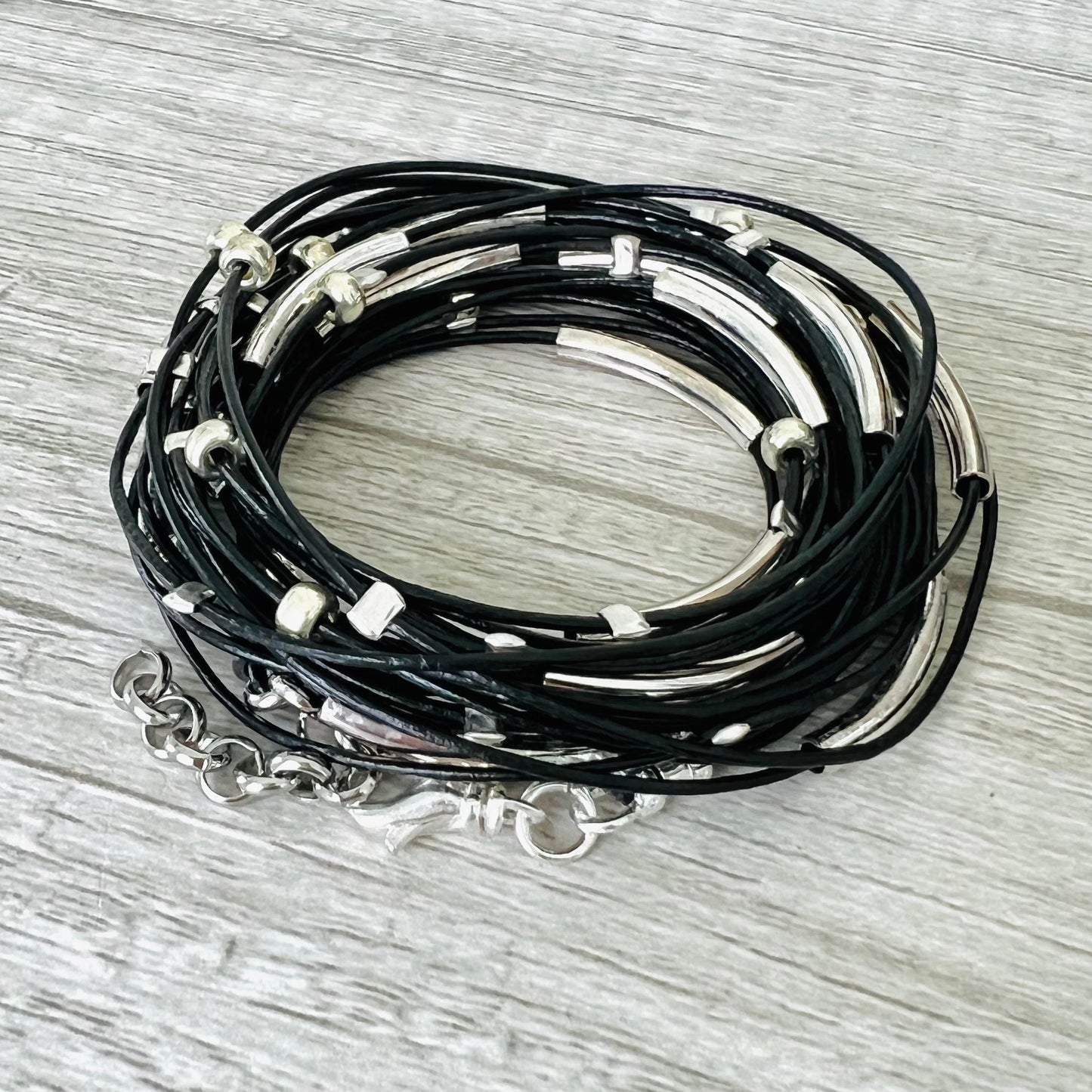 Leather Wrap Bracelet / Necklace