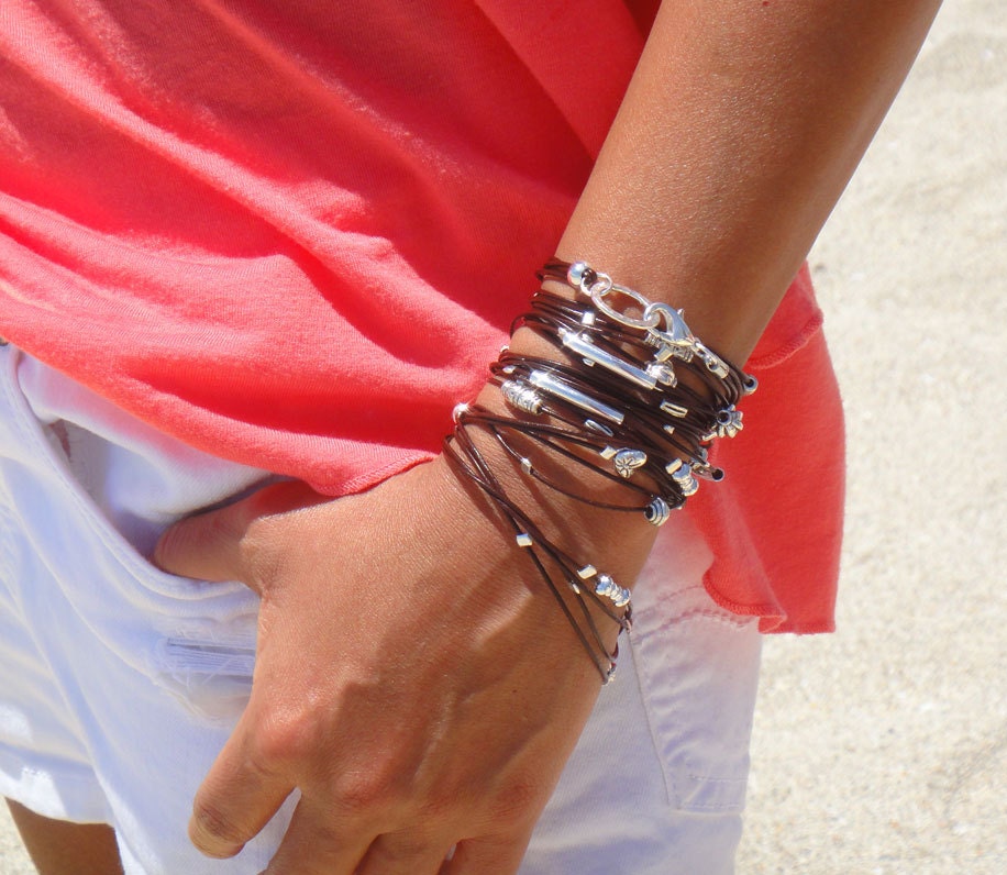 Leather Wrap Bracelet / Necklace