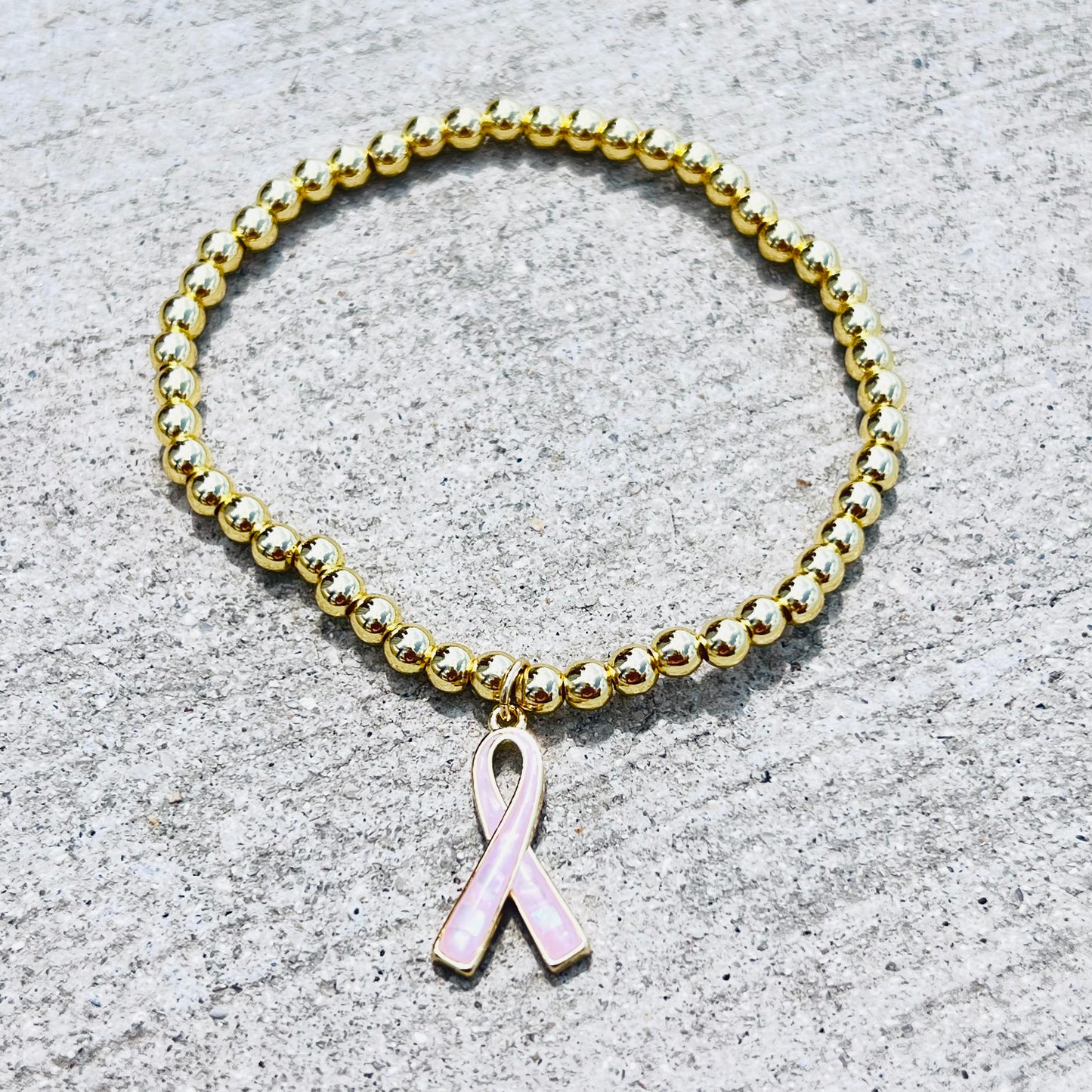 Cancel Awareness Pink Ribbon Bracelet